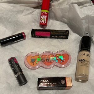 Assorted makeup bundle including Hard Candy ,Yensa , LAGirl, NYX ,Revolution